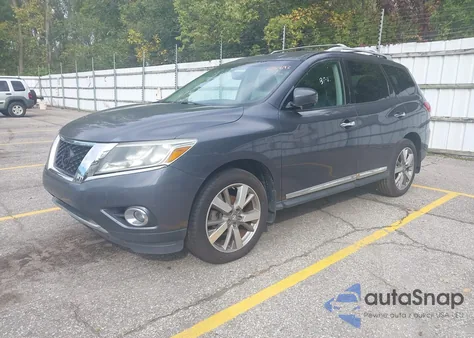 2014 Nissan Pathfinder Platinum из США, поврежденный, VIN 5N1AR2MM7EC676692